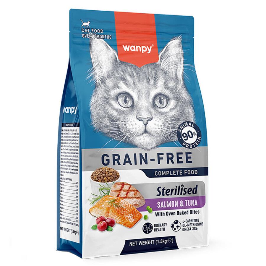 6927749825210 Wanpy Tahılsız Somon & Tuna Kısırlaştırılmış Kedi Maması 1,5 Kg