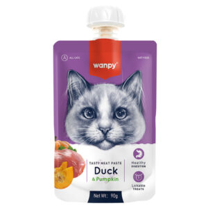 New Arrivals Wanpy Ördekli ve Bal Kabaklı Ezme Kedi Ödül Maması 90 Gr