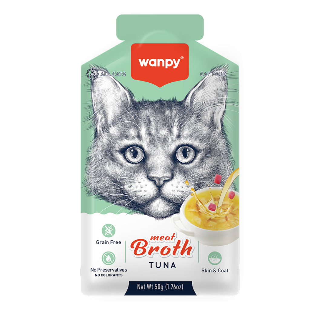 6927749871705 Wanpy Ton Balıklı Tahılsız Kedi Çorbası 50 Gr