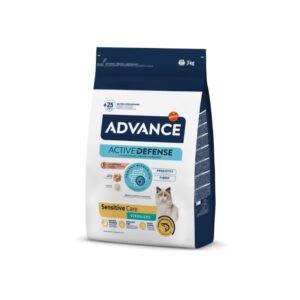 Advance Sensitive Care Somonlu Kısırlaştırılmış Kedi Maması 3 Kg