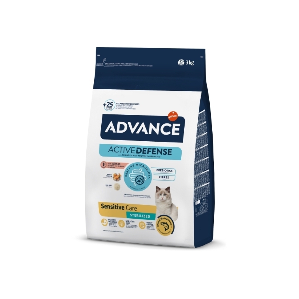 8410650167909 Advance Sensitive Care Somonlu Kısırlaştırılmış Kedi Maması 3 Kg