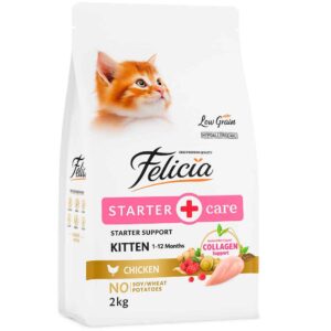 Felicia Hipoalerjenik Tavuklu ve Hamsili Düşük Tahıllı Yavru Kedi Maması 2 Kg