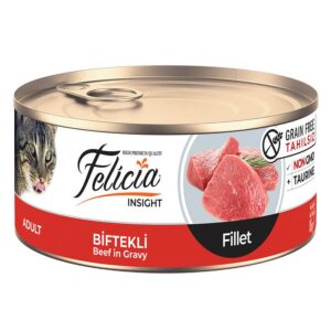 Felicia Tahılsız Biftekli Fileto Kedi Konservesi 85 Gr