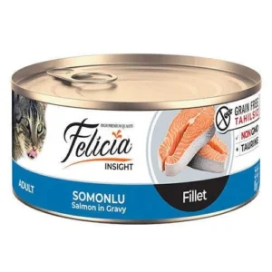 Felicia Somonlu Fileto Gravy Tahılsız Yetişkin Kedi Konservesi 85 Gr