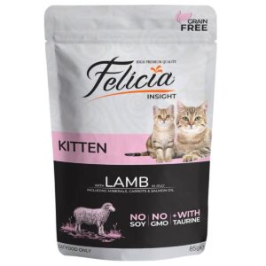 Felicia Tahılsız Kuzulu Yavru Pouch Kedi Konservesi 85 Gr
