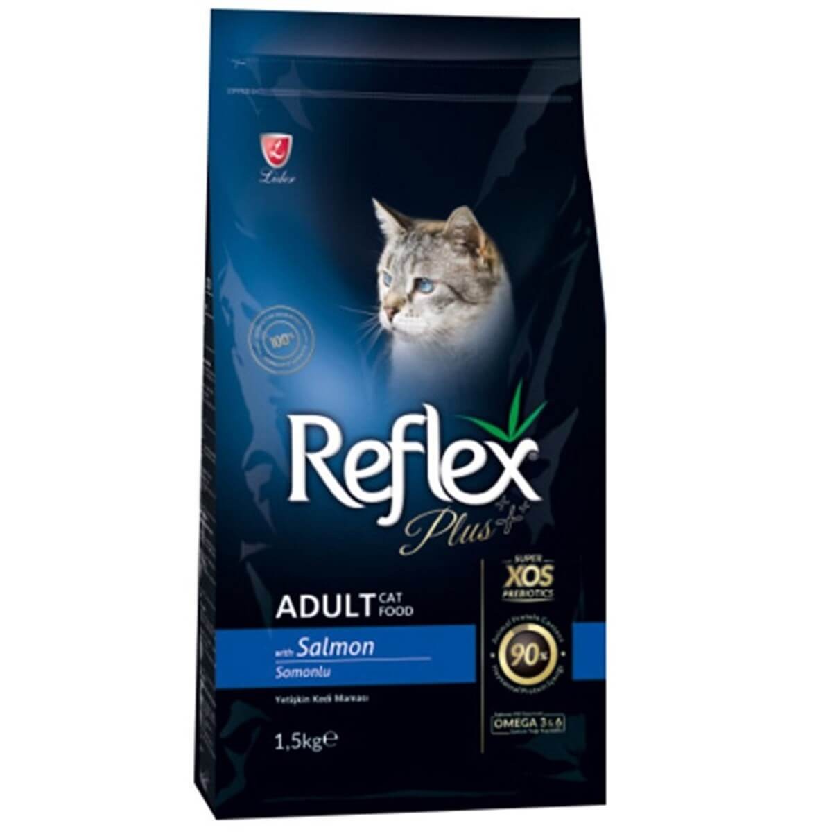 8698995003544 Reflex Plus Somonlu Yetişkin Kedi Maması 1,5 Kg