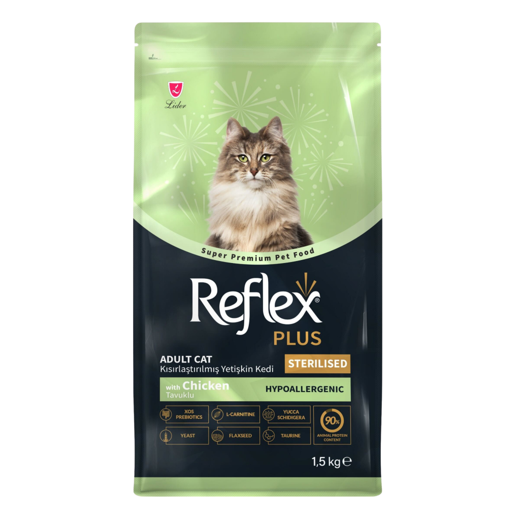 8698995003612 Reflex Plus Tavuklu Kısırlaştırılmış Kedi Maması 1,5 Kg