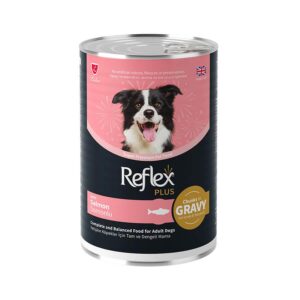Reflex Plus Soslu Somon Balıklı Yetişkin Köpek Konservesi 400 Gr