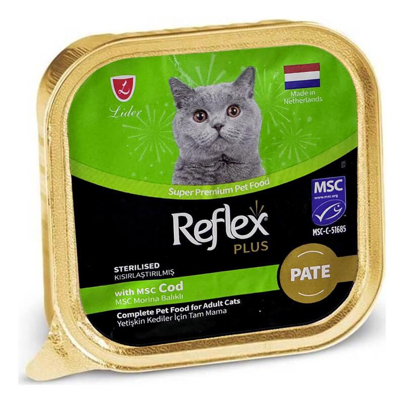 8698995033206 Reflex Plus Pate Balıklı Kısır Kedi Konservesi 85 Gr