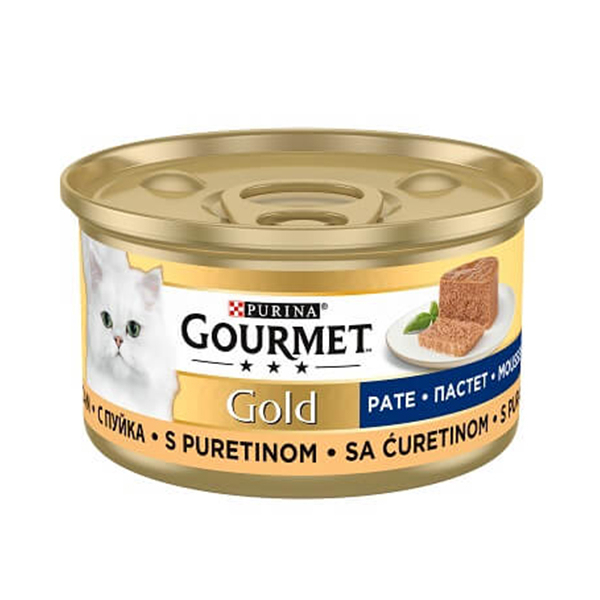 8445292081443 Gourmet Gold Kıyılmış Hindili Kedi Konservesi 85 Gr