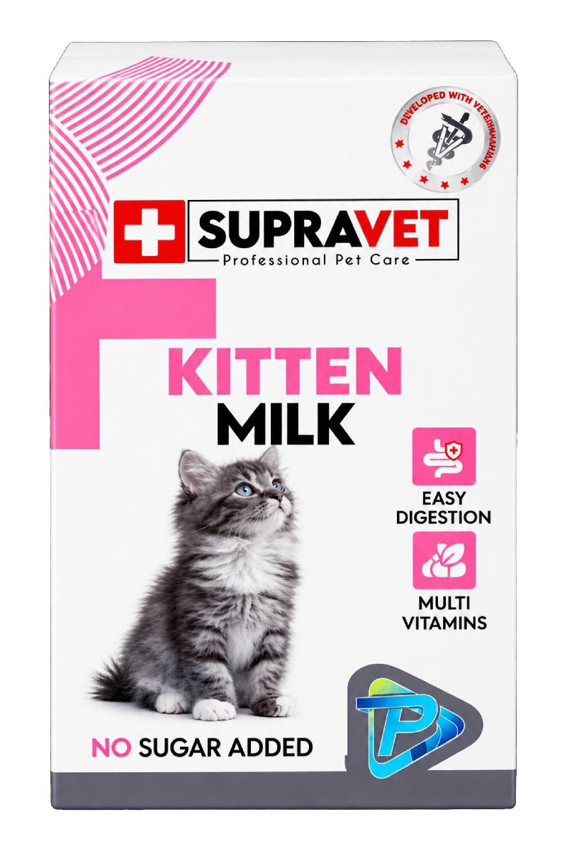8680589182438 Supravet Hamile ve Yavru Kediler İçin Taurinli Kedi Süt Tozu 150 g