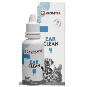 Supravet Ear Clean Kedi ve Köpek Kulak Temizleme Solüsyonu 50 ml
