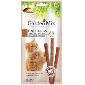 Garden Mix Dana Etli Tahılsız Kedi Stick Ödül 3x5 g