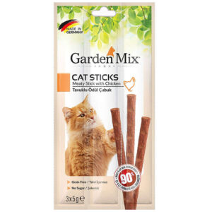Garden Mix Tavuk Etli Tahılsız Kedi Stick Ödül 3x5 g