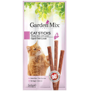Garden Mix Ciğerli Tahılsız Kedi Stick Ödül 3x5 g