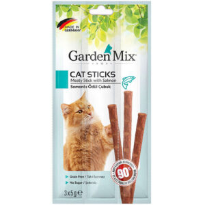 Garden Mix Somonlu Tahılsız Kedi Stick Ödül 3x5 g