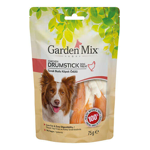 8681085428839 Garden Mix Drumstick Tavuk Budu Köpek Ödülü 75 g