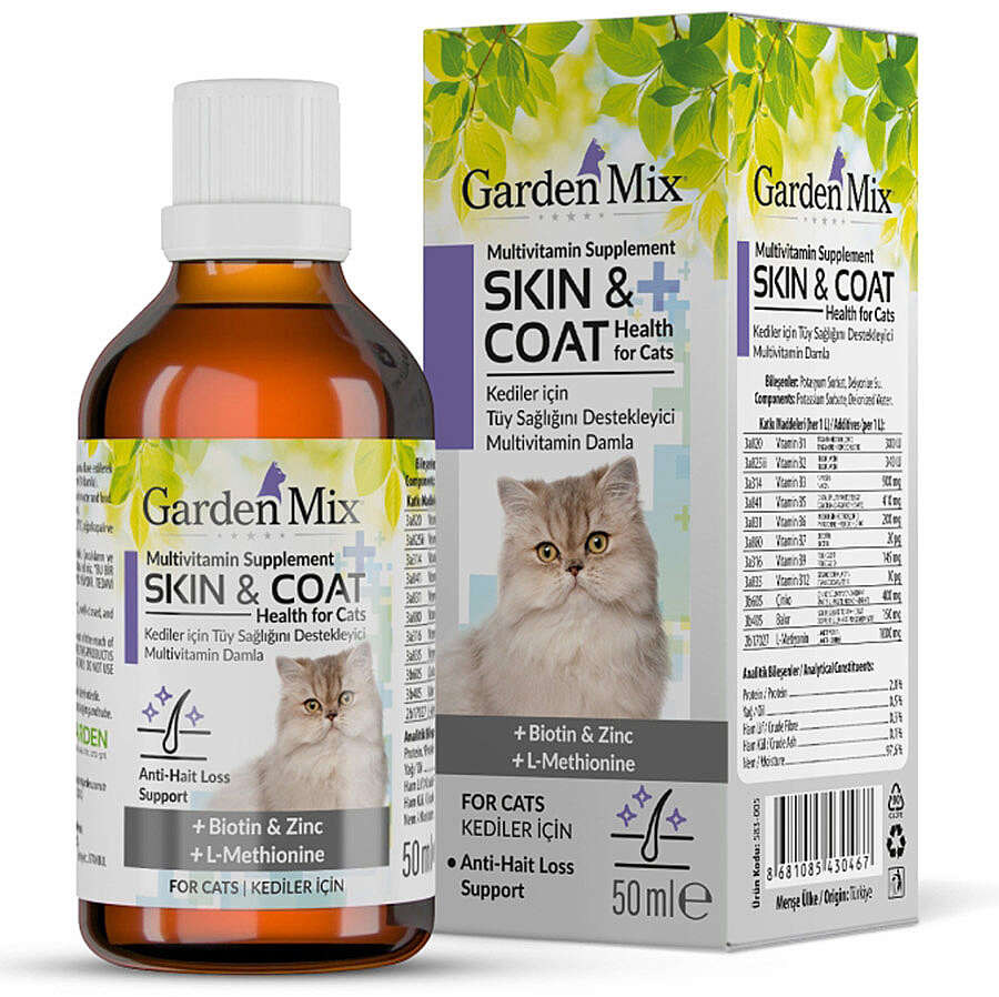 8681085430467 Garden Mix Kedi Tüy Sağlığı Damlası 50 ml
