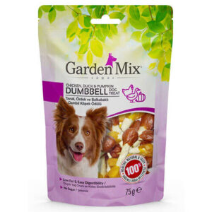 Garden Mix Tavuk Ördek ve Balkabaklı Dambıl Köpek Ödülü 75 g