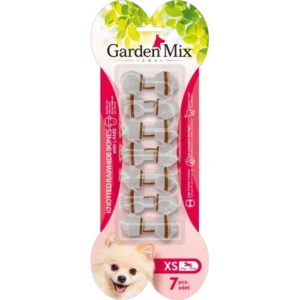 Garden Mix Kuzulu Düğümlü Deri Kemik Köpek Ödül Maması 85 g (7'li) [XS]