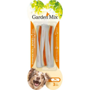 Garden Mix Tavuklu Deri Çubuk Kemik Köpek Ödülü 90 g (3'lü)