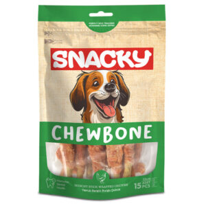 Snacky Chew Bone Tavuk Sargılı Çubuk Köpek Ödül Maması 13 cm 120 g (10'lu)