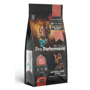 New Arrivals Pro Performance Mother Baby Kitten Somonlu ve Pirinçli Anne Yavru Kedi Maması 2 Kg