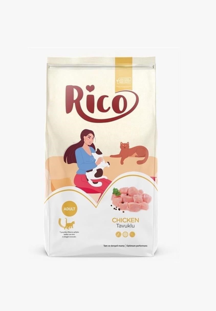 8690944728041 Rico Tavuklu Kısırlaştırılmış Yetişkin Kedi Maması 2 Kg