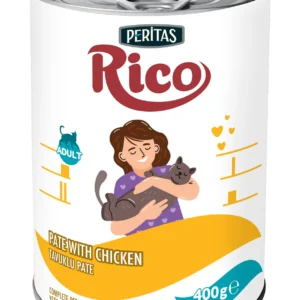 PERİTAS RİCO Yetişkin Kediler İçin Tavuklu Pate Yaş Mama 400 Gr