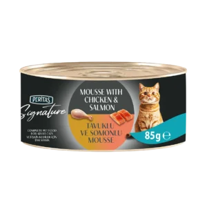 PERİTAS Signature Tavuklu ve Somonlu Yetişkin Kedi Mousse Yaş Mama 85 Gr