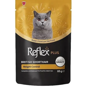 New Arrivals REFLEX PLUS British Shorthair YetiÅŸkin Kedi Pouch Mama 85 g
